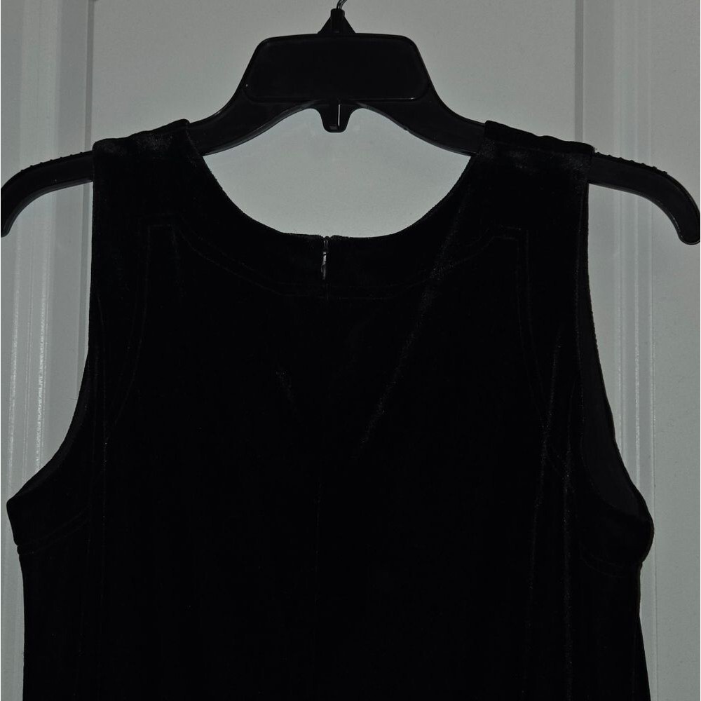 Vintage Victor Costa Black Velvet Dress - Picture 4 of 11